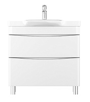 Am.Pm Тумба под раковину Like 80, напольная, белый глянец